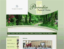 Tablet Screenshot of paradisefh.com